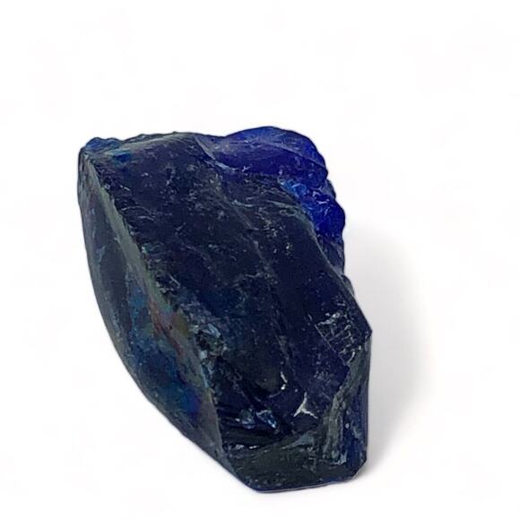 Cobalt Blue Multitone Translucent Slag Art Glass Cullet #4S20 - Picture 2 of 6